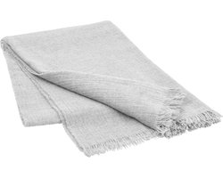 Merino Wollen Plaid Micro Chip | 130 x 220 cm | Grijs | Wol