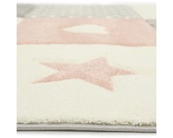 Merinos Kinderkamer Vloerkleed - 80x150 cm - Roze