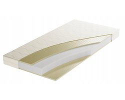 Merkloos Latex-Schuimmatras 90x200x14 cm - Gemiddelde Hardheid