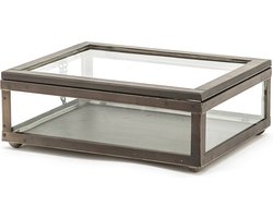 Merkloze display case - plat model 36x27x11 cm - transparant