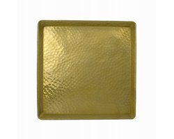 Merkloze Messing Look Keukentray / Decoratieve Tafel - 25x25cm