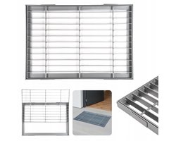 Merkloze Metalen Deurmat 50x35 cm met Frame