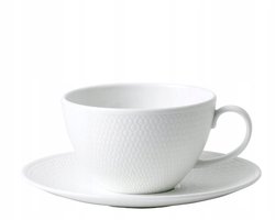 Merkloze Porseleinen Theekop met Schotel, 260ml