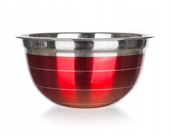 Merkloze RVS Mengkom - Rood - 16,5 cm - 1L