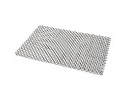 Merkloze XXL metalen deurmat 70x105cm, verzinkt staaldraad