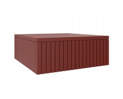 Merkloze Zwevende Nachtkastje - 45cm Breed, Keramisch Rood