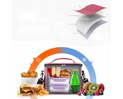 Merkoze Thermische Lunchtas 9L - Rood, Isolatie & Draagbaar