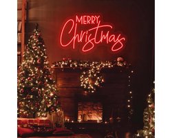 Merry Christmas Neon Light Sign LED Wall Art Kerst Lamp voor Muur Kamer Party Thuis Bar Man Grot Venster Slaapkamer Tafel Party Desktop Decoratie