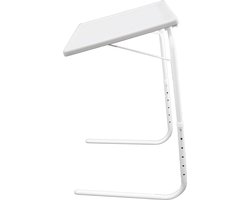 Mesa Living Tavolino Inklaptafel | instelbare bijzettafel | Metaal - Wit