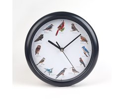 Mesa Living Wandklok met vogelgeluiden - Birdsong klok – wandklok met vogel geluid – vogelmelodie clock – de klok voor iedere vogelliefhebber