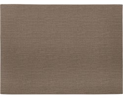 Mesapiu Placemat Canvaslook - Rechthoek - 33 x 45 cm - Dark Taupe - Set van 4