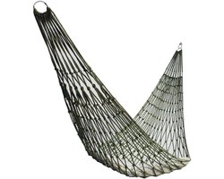 Mesh Hangmat - Kampeerhangmat Slaapnet - Ontspannen Buiten - Dikke Ademende Stof - 200x80cm - Geel