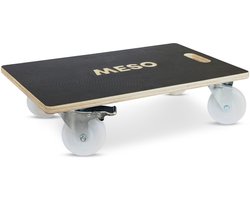MESO Meubelroller 2x Geremd - Nylon wiel - 575x350mm - Max 400kg - Industrieel - Meubelhondje - Verhuistrolley - Transportdolly