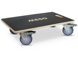 MESO Meubelroller 4x Geremd - TPR wiel - 575x350mm - Max 350kg - Streepvrij - Meubelhondje - Verhuistrolley - Transportdolly