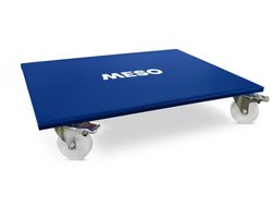 MESO Meubelroller - Rechthoekig - 4x Geremd - Nylon wiel - 800x600mm - Max 400kg - Meubelhondje / Transportdolly / Verhuis trolley / Transport trolley / Transportroller