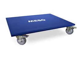 MESO Meubelroller - Rechthoekig - 4x Geremd - TPR Rubber wiel - 800x600mm - Max 350kg - Meubelhondje / Transportdolly / Verhuis trolley / Transport trolley / Transportroller