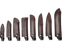 Messenbeschermer van Leer voor Broodmes 20cm - Druksluiting - Perfecte Bescherming voor Messen