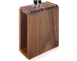 Messenblok met Vakken Houten - Messenhouder