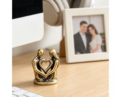 Messing beeldje,man en vrouw,liefde,woondecoratie