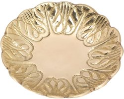 Messing Kaarsenblad Ronde Plaat voor Decoratie met Kaarsen Ø12 cm