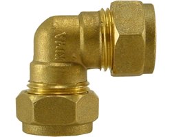 messing knel kniekoppeling 22x15 2 stuks