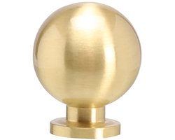 Messing ladekastknop, kastknoppen, ronde bolknoppen, ladeknoppen, keukenbeslag, kastgreep, kastdeurgreep voor ladekast, kastgoud