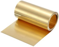 Messing-plaat en rol - messingplaten - hoge kwaliteit - 0,4 x 150 x 1000 mm - messing strips - knutselwerk metaalfolie - doe-het-zelf projecten en reparaties - messingkleurig.