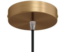 Messing Plafondplaat | Complete set | 12 cm | 1 snoer