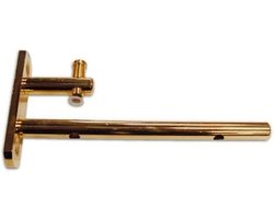 Messing Rek - Kristalhouder - Glazen Vloeren - Gepolijst Oppervlak - 15 cm - Messing