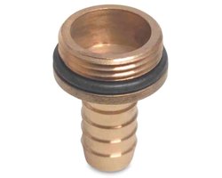 Messing Slangtule met O-Ring 3/4" AG 20 mm