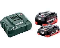 Metabo basisset 1x LiHD-accu 4,0 Ah 18 V CAS Li-ion-accu + 1x LiHD-accu 5,5 Ah + oplader ASC 55 ( 685160000 )