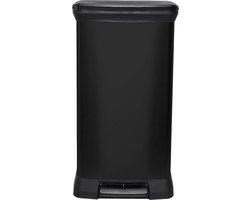 Metal Effect 70% Gerecycled 50 Liter Touch Deco Bin - Zwart vegetable waste bin