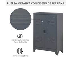 Metalen Archiefkast - Archiefkast - Opbergkast - Opbergkasten Binnen - Kast - Kastje - Opberg Kast - Opbergkastje - Organizer - Kantoorkast - Dossierkast - Kantoorartikelen - Meubel