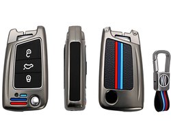 Metalen Autosleutel Hoesje - Sleutelhoesje - Autosleutelhoes - Cover - Geschikt voor Volkswagen VW,Seat,Skoda,Cupra B3 - Auto Sleutel Accessoires gadgets