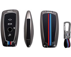 Metalen Autosleutel hoesje - Sleutelhoesje - Sleutelcover - Autosleutelhoes - Geschikt voor Bmw A4 - Auto Sleutel Accessoires gadgets