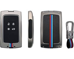 Metalen Autosleutel hoesje - Sleutelhoesje - Sleutelcover - Autosleutelhoes - Geschikt voor Renault & Dacia - Auto Sleutel Accessoires gadgets