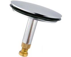 Metalen Badmengkraan Stop 43mm, Universele Pop-up Badstop met Dubbele Afdichting, Reserveonderdeel voor Badkuipafvoer