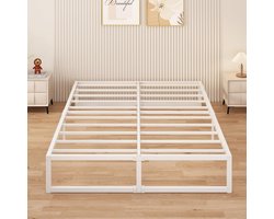 Metalen Bedframe 160x200 cm - Stabiliteit en Opbergruimte - Zwart