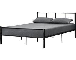 Metalen bedframe Hercules incl. bedbodem 140x200 cm zwart