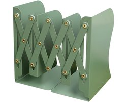 Metalen boekensteunen - Plank stoppers - Bureau organiseren - Antislip bodem - 14.5 x 19 cm - Groen