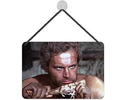 Metalen Bord - Cult Hanger - Huis Decoratie - Gebogen Plaatstaal - 16.5 x 11.5 cm - Multicolor