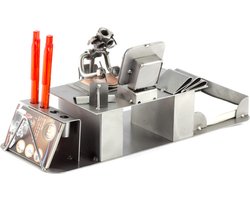 Metalen bureau Set kantoor medewerker / boekhouder / accountant - Bureau accessoires Set - moeren en bouten - Office Desk Organizer Set - handgemaakte bureau set - Manager Gift - verjaardagscadeau