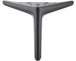 Metalen Driehoek Meubelpoten - Set van 2 - Vervanging voor Kast Dressoir Sofa Werkbank - Zwart 20cm