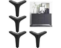 Metalen Driehoekige Meubelpoten - bankpoten- Tafelpoten - Meubelpoot - Driehoekige Tafelpoten - Tafelpoot - kastpoten - haarspeld meubelpoten Geschikt Voor kasten - Sterk Draagvermogen - Meubeltafelpoten - Tafelonderdeel - 13 Cm - 4 Stuks