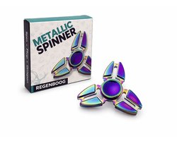 Metalen Fidget Spinner - Fidget toys - Sensorisch speelgoed - Schoencadeautje - Triple blade - Holografisch
