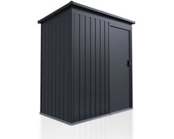 Metalen Gereedschapsschuur / Tuinschuur / Berging - Incl. funderingsframe - Donkergrijs