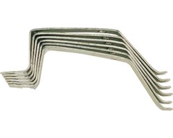 Metalen Glazen - Reserve Onderdelen - Potten Sluiten - Set van Acht - 13 cm Lengte - Metaal