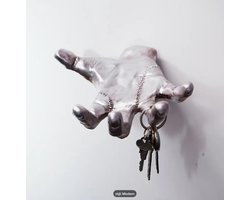 Metalen Hand Wanddecoratie | Cool l Retro l Housewarming Gift, Sleutelhouder, Wall Decor & Unieke Huisdecor