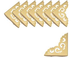 Metalen Hoekbeschermer voor Meubels - 8 Stuks Gepolijst Messing