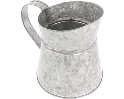 Metalen Kan - Drank Serveerschaal - Bar Buffetten - Recyclebaar Materiaal - 1.2 Liter 11.5cm - Zilver